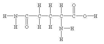 Structure of glutamine. [str5gln.jpg]